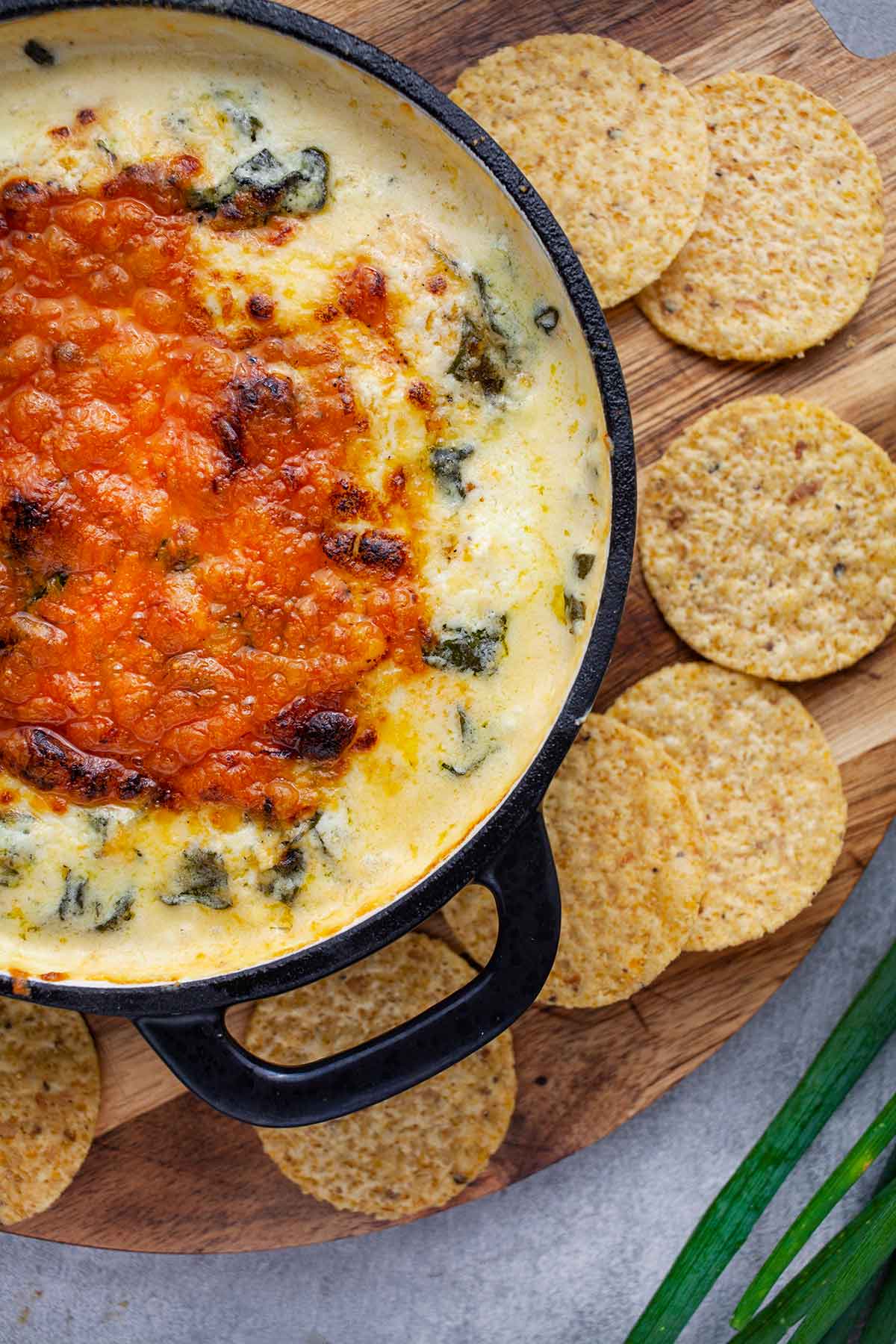 4 Ingredient Spinach Dip Crema de Spanac cu Branza