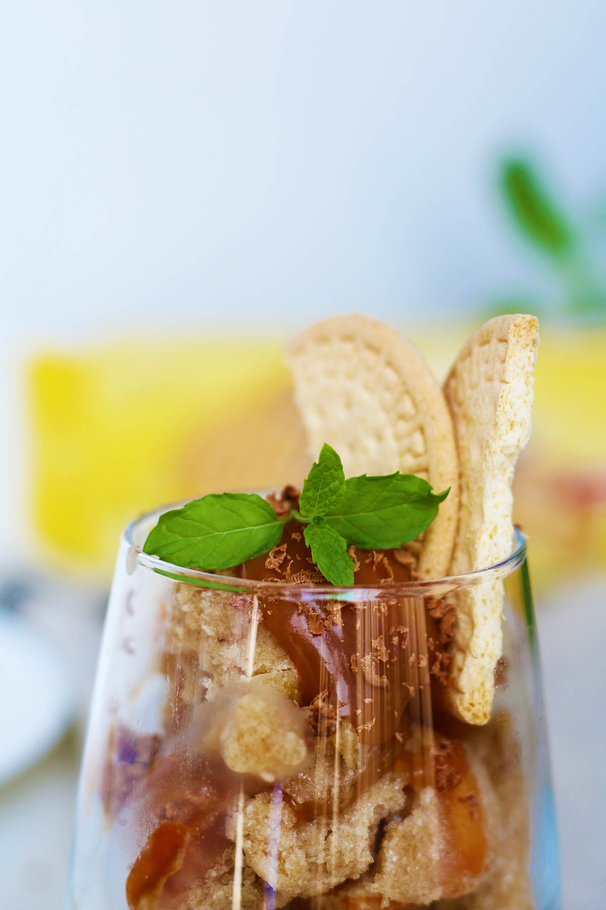 banana nice cream nectarines caramel 