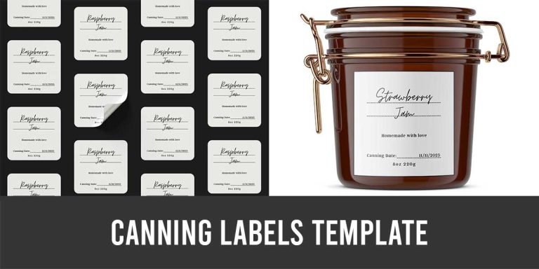 canning jar labels template