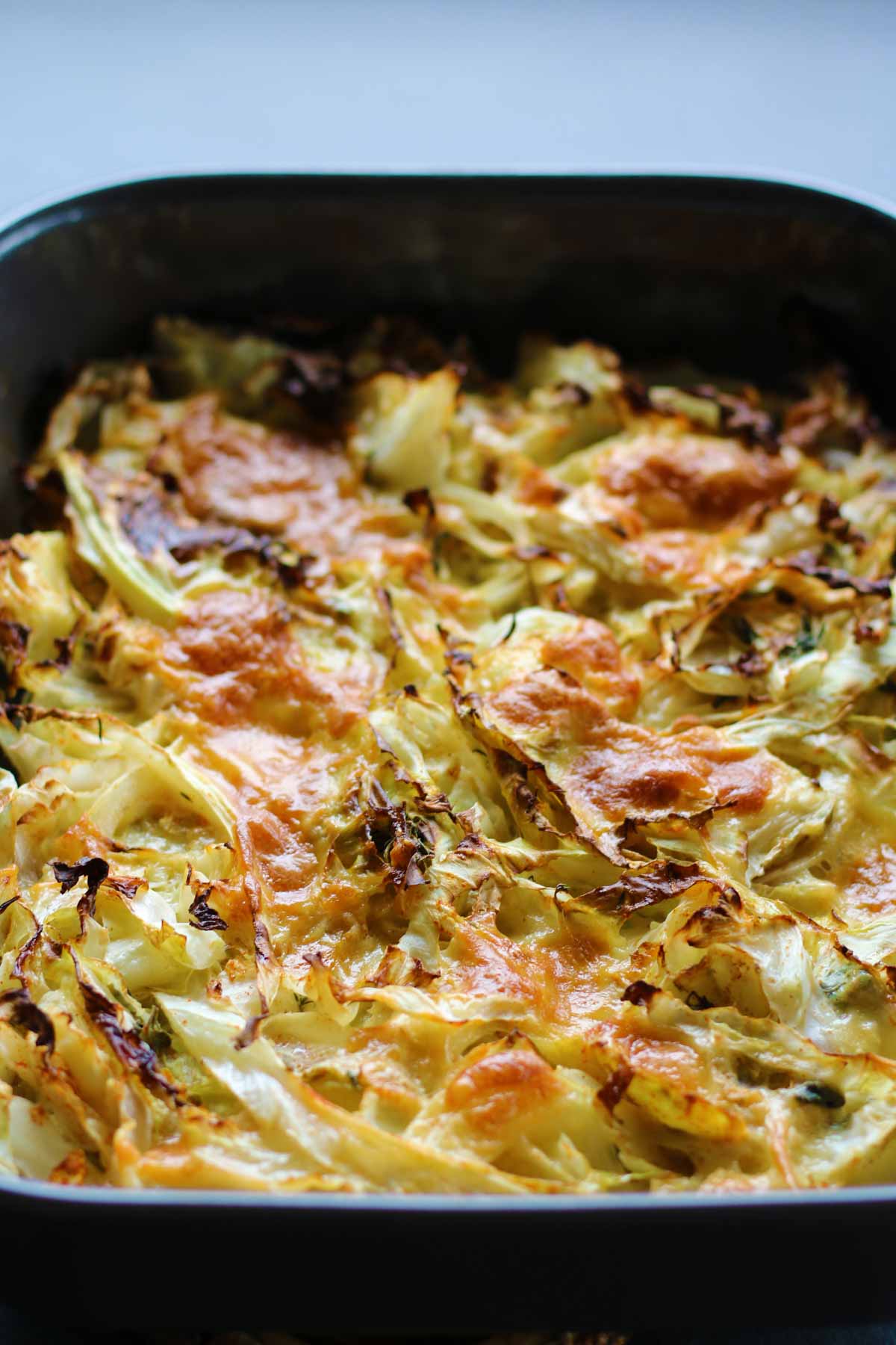 Cheesy Cabbage Casserole oven-baked