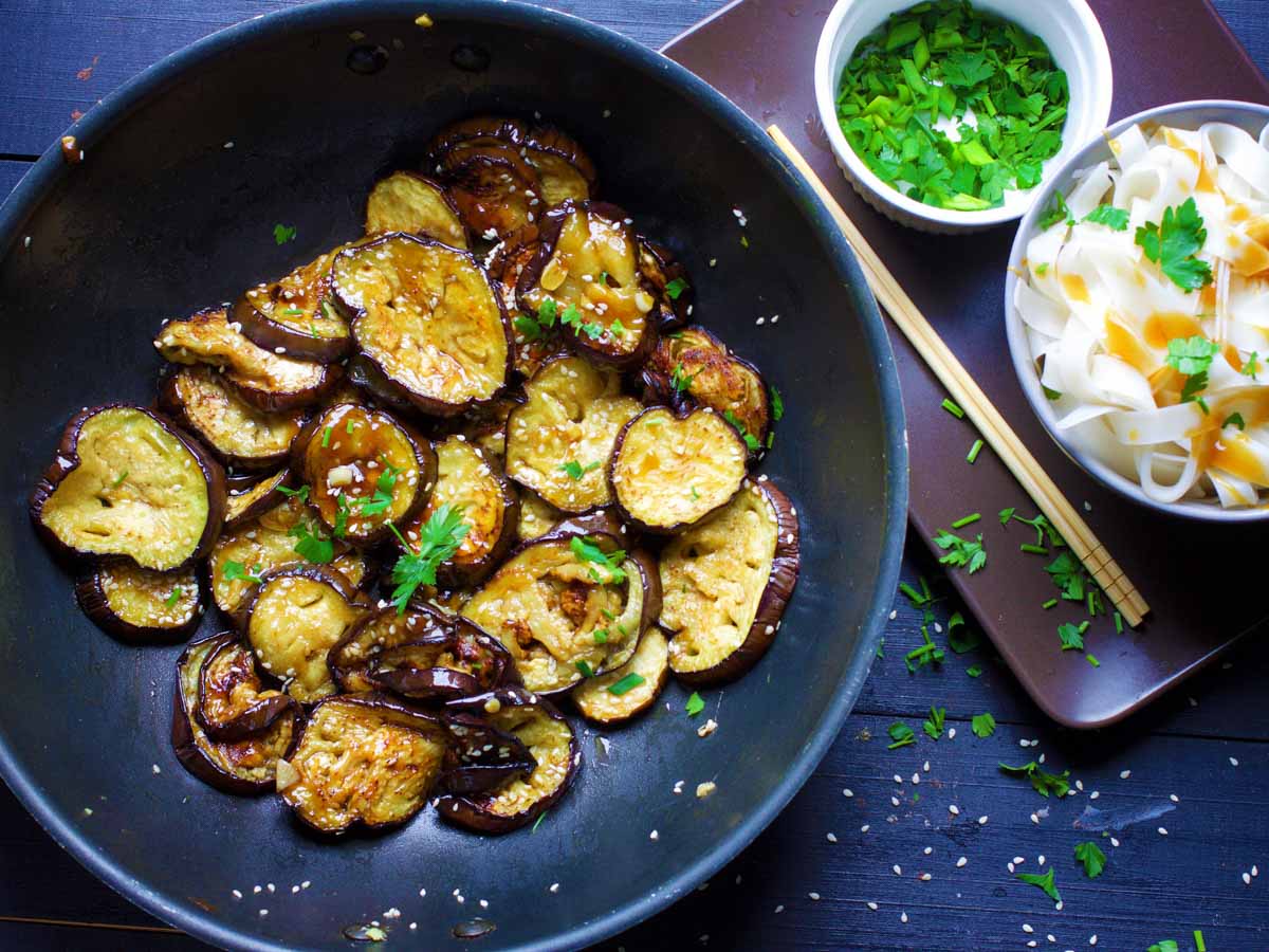 chinese eggplant with garlic sauce