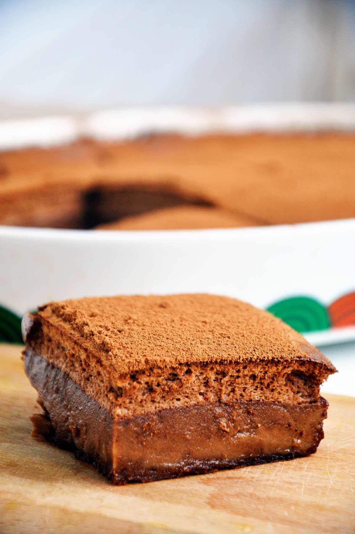 chocolate magic custard cake