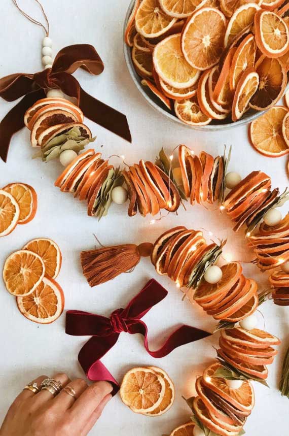 DIY Dried Citrus Garlands