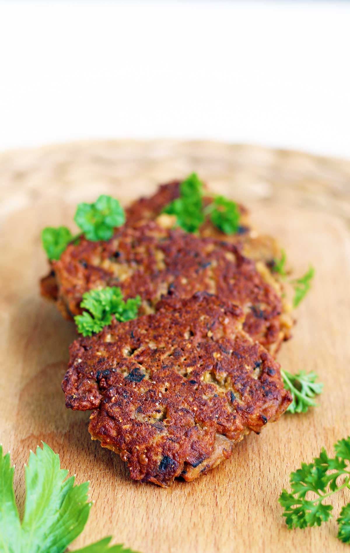 eggplant fritters with mushrooms recipe