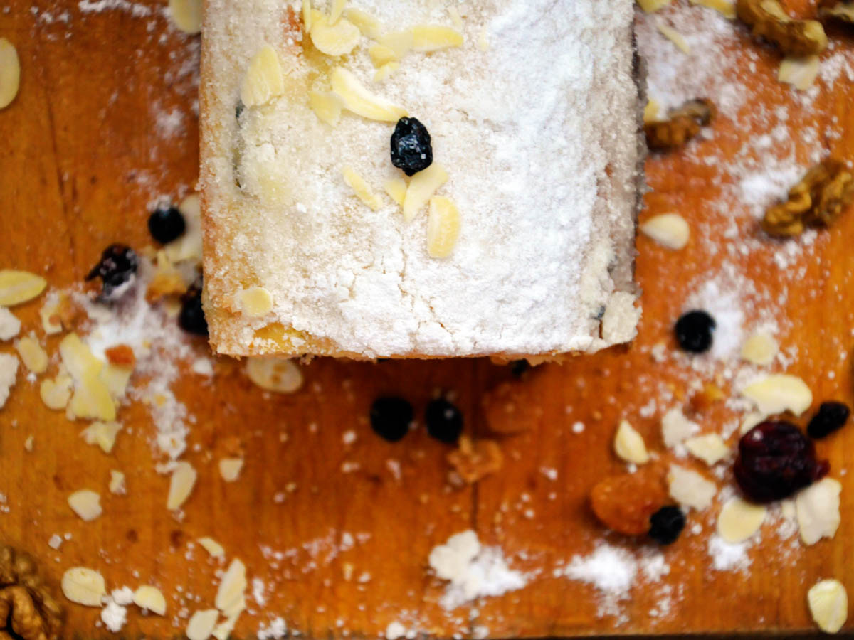 Gluten-Free Christmas Vegan Pound Cake with Cranberries