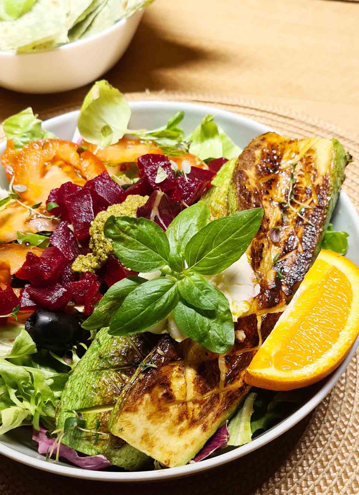 Grilled Zucchini and Beetroot Salad recipe