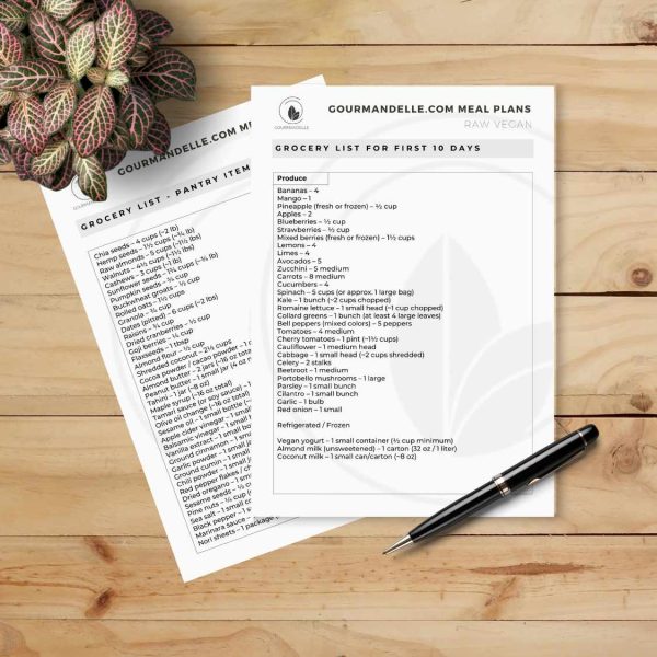 grocery lists sample