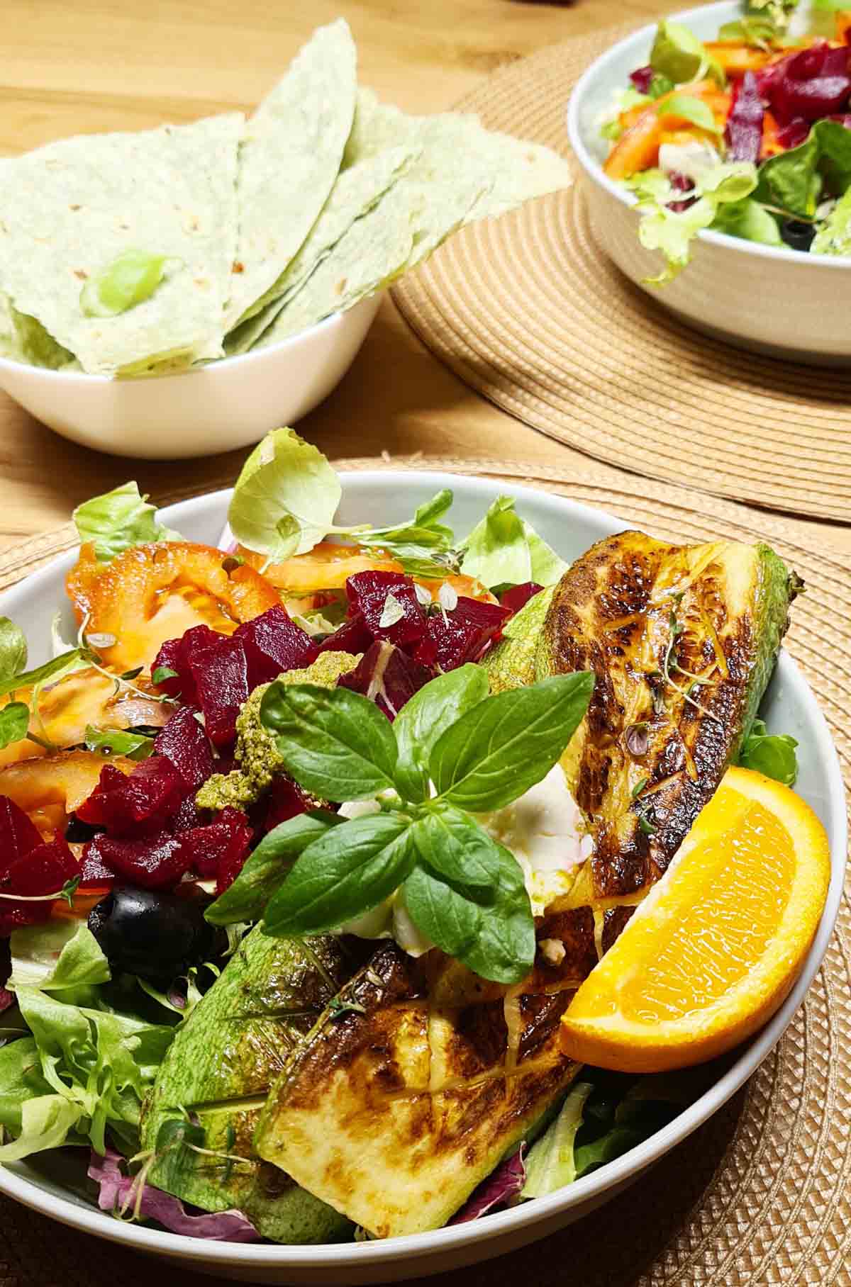 Healthy Grilled Zucchini and Beetroot Salad 