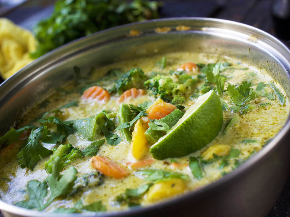 healthy Vegan Green Curry