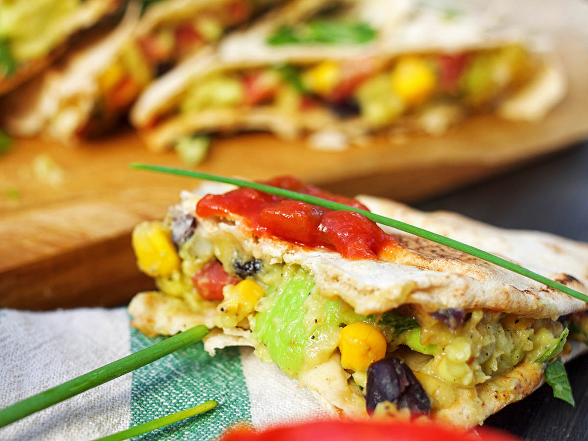 Healthy Vegan Quesadillas 