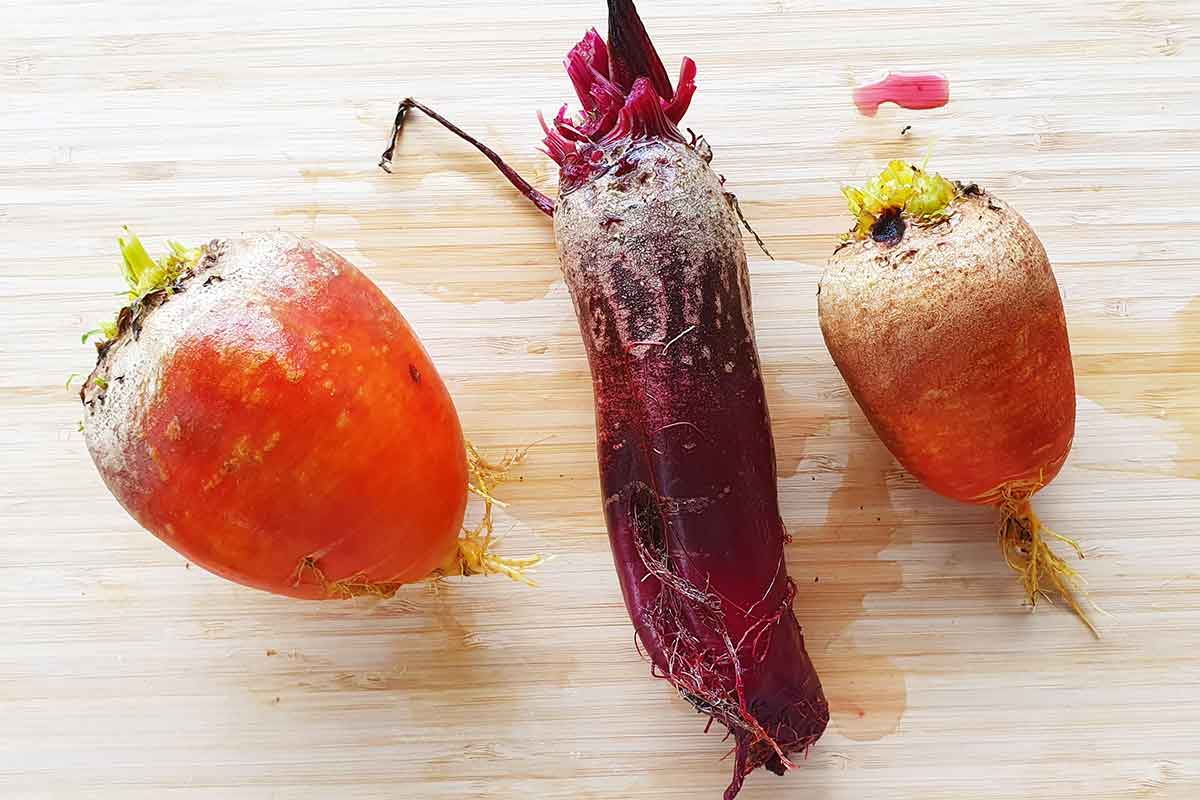 home grown beetroot beets