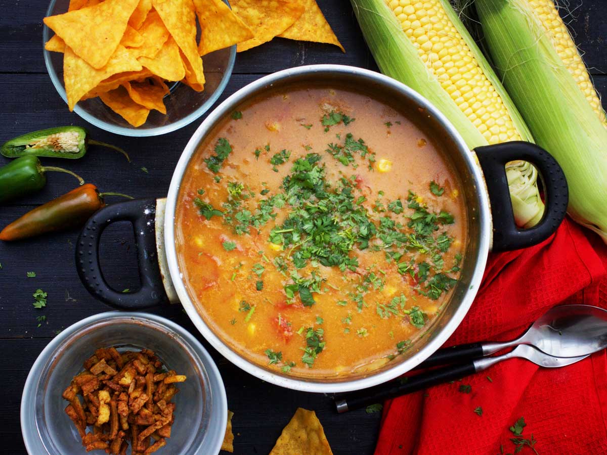 Mexican corn soup