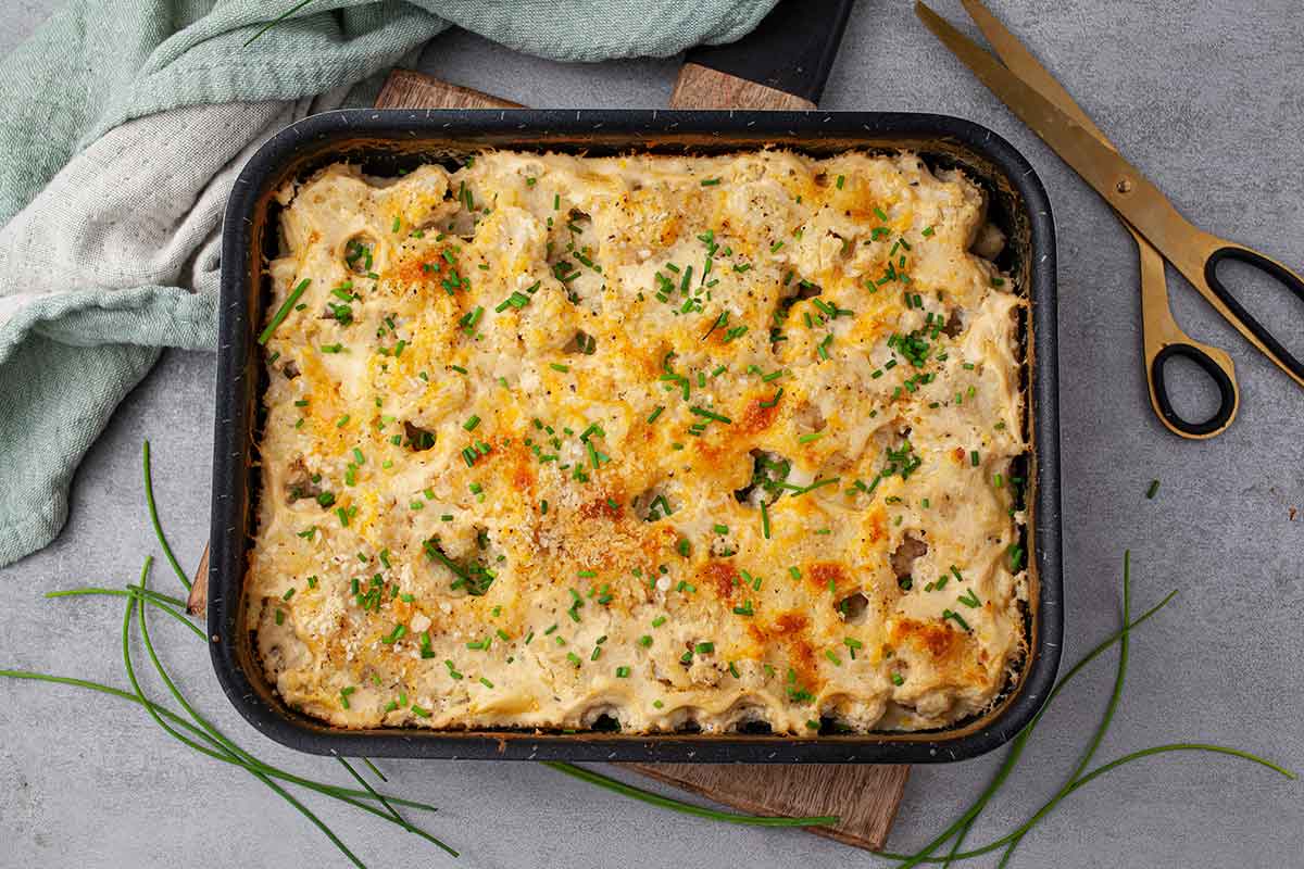 baked cauliflower mac and cheese Vegetarian Recipe