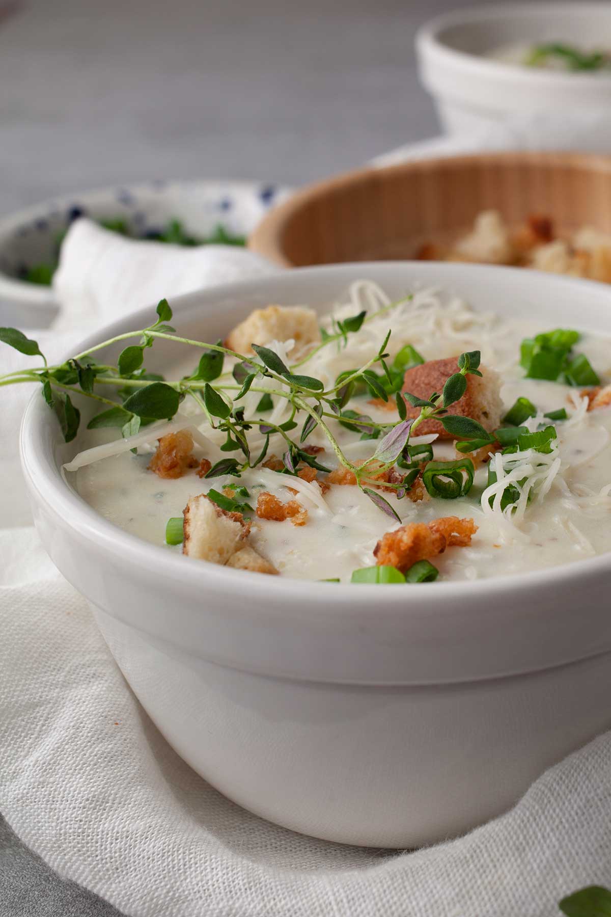Loaded Cream of Potato Soup 