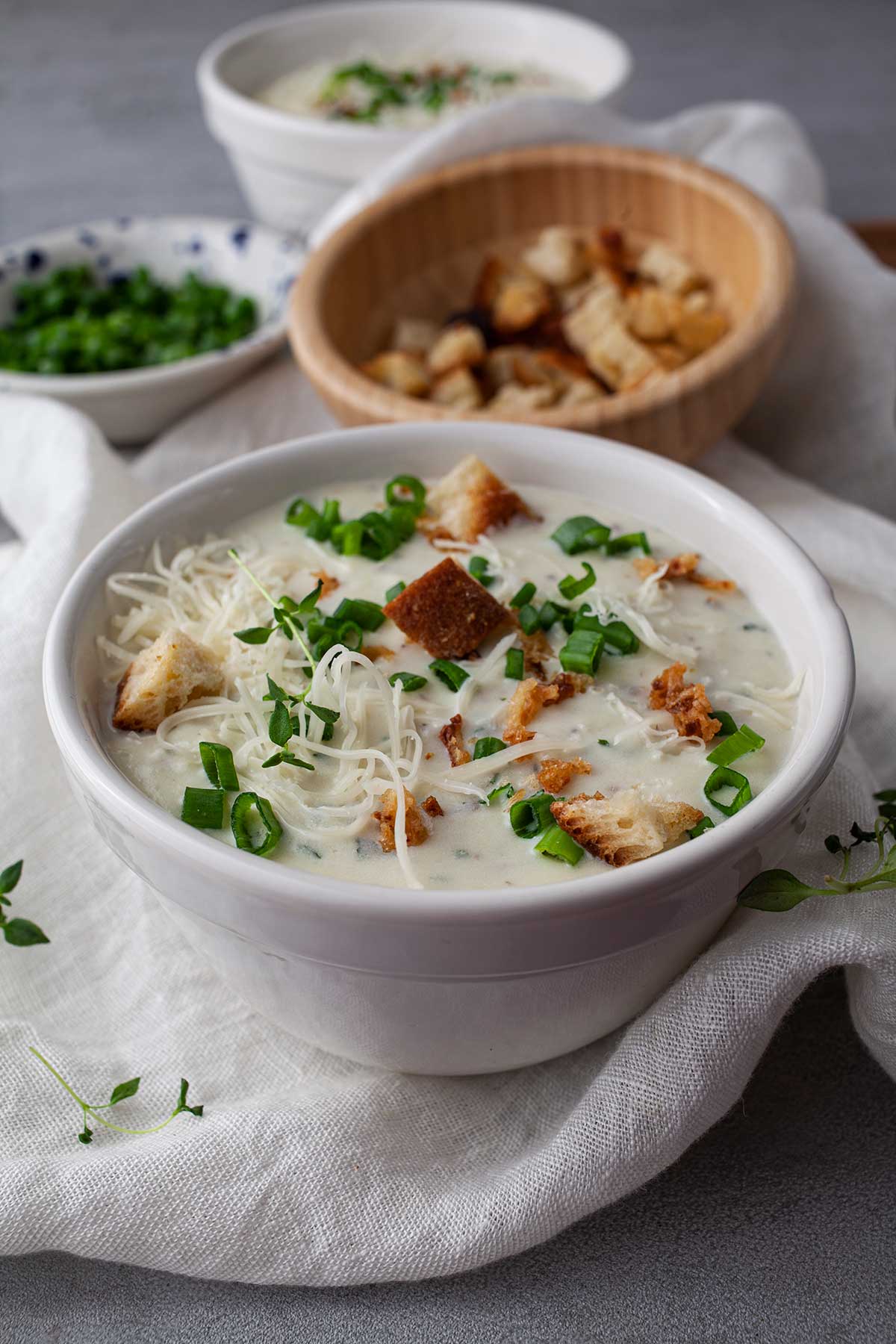 Loaded Potato Soup Vegetarian 