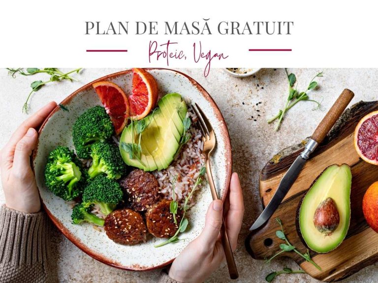 Plan de masă gratuit proteic vegan