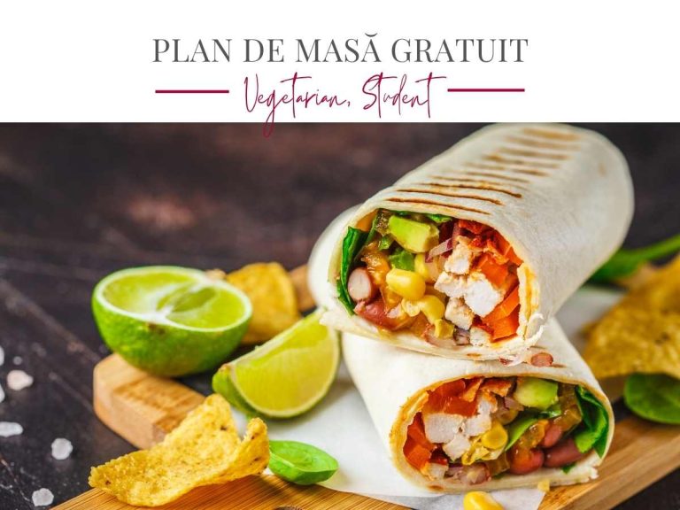 Plan de masă gratuit student vegetarian