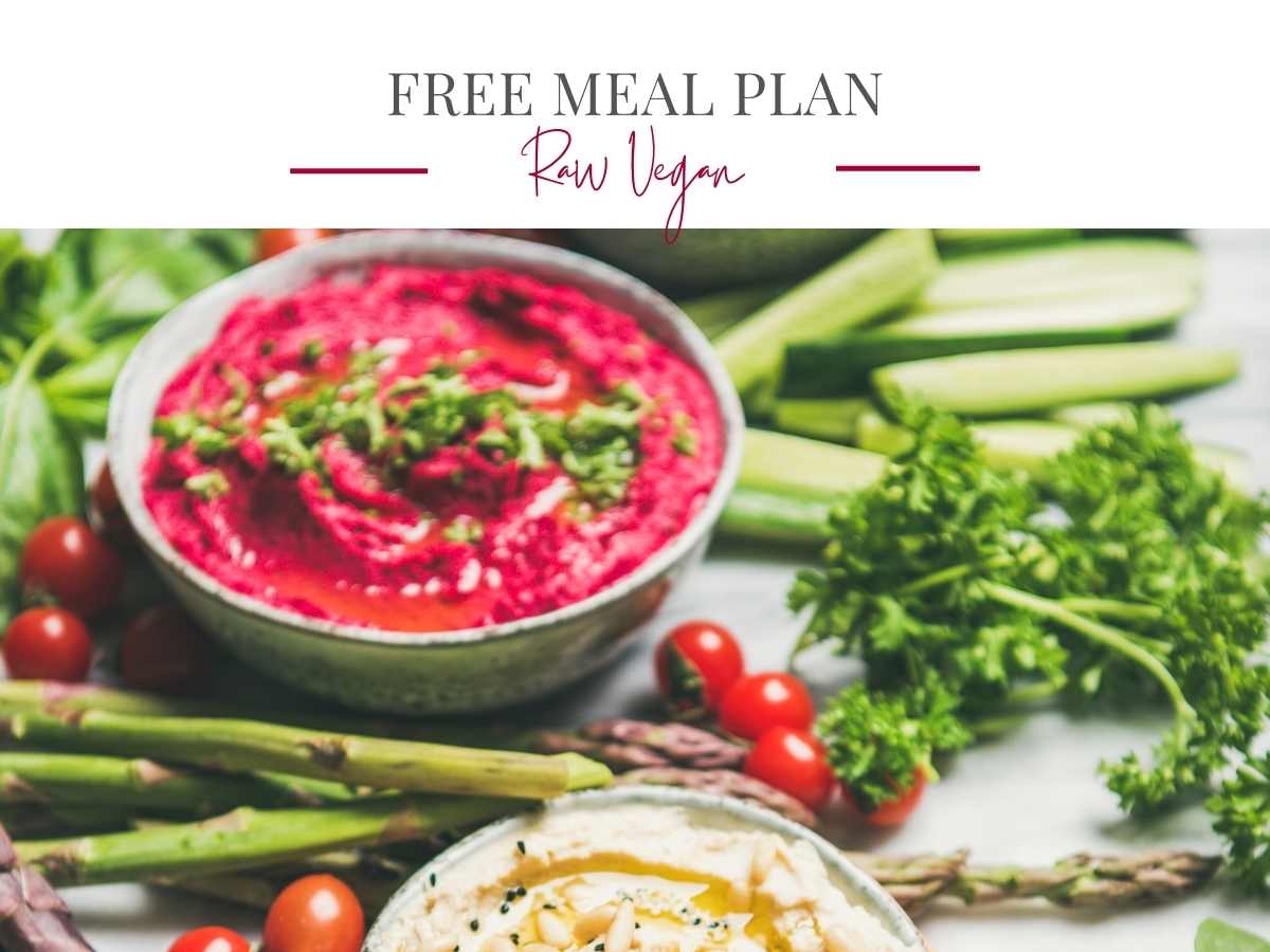 raw vegan gourmandelle free meal plan featured