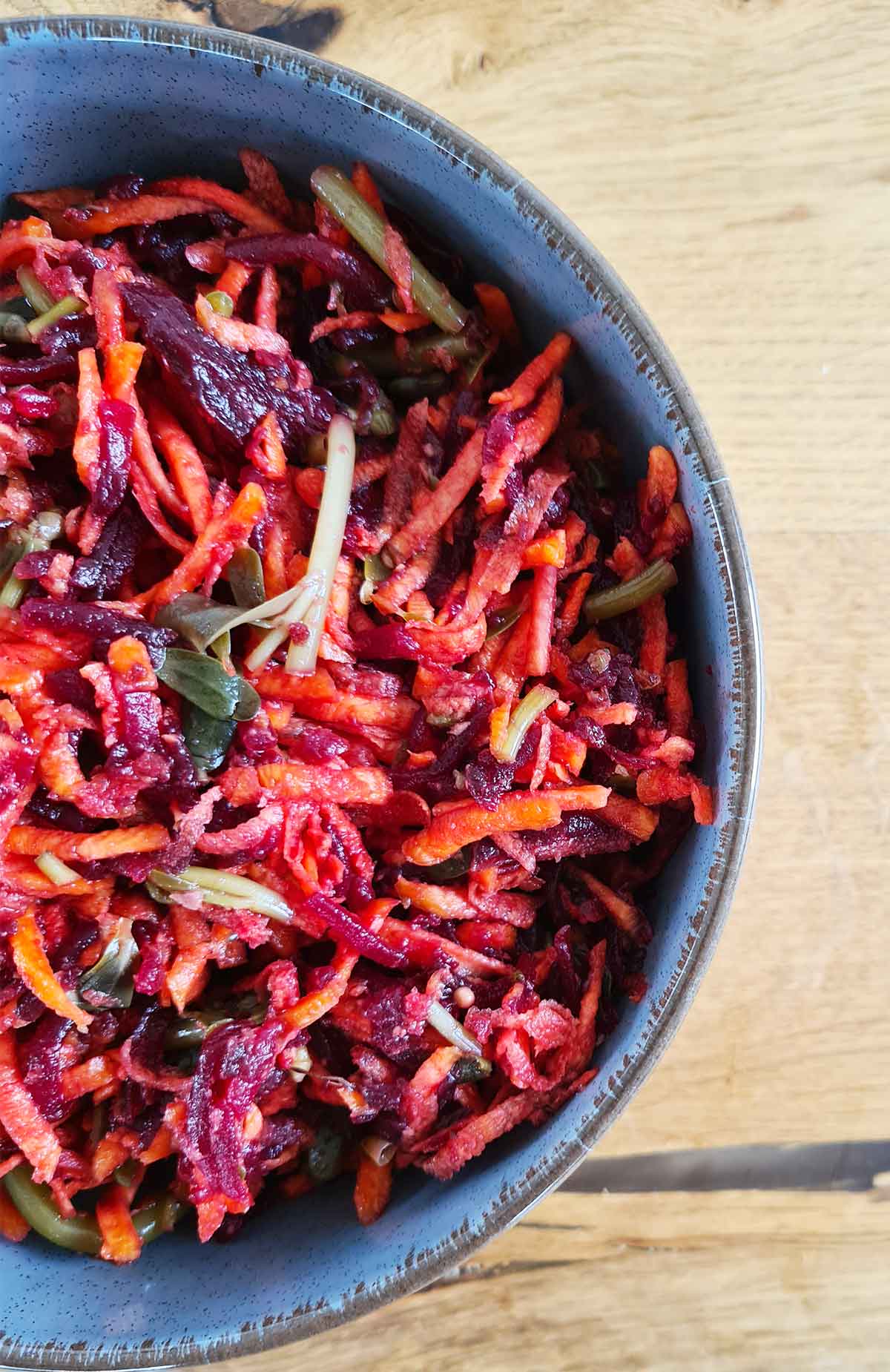 root vegetables beet coleslaw