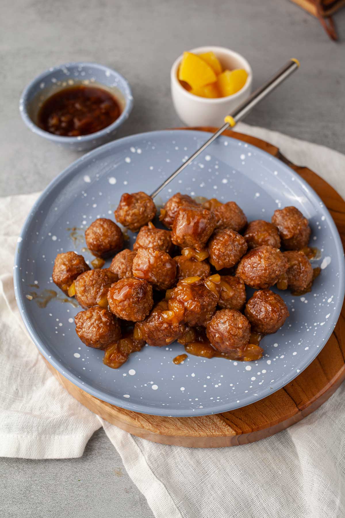 Sweet Hawaiian Teriyaki Balls Made Vegetarian Recipe