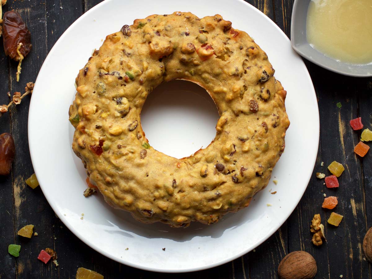 easy Vegan Fruitcake festive recipe