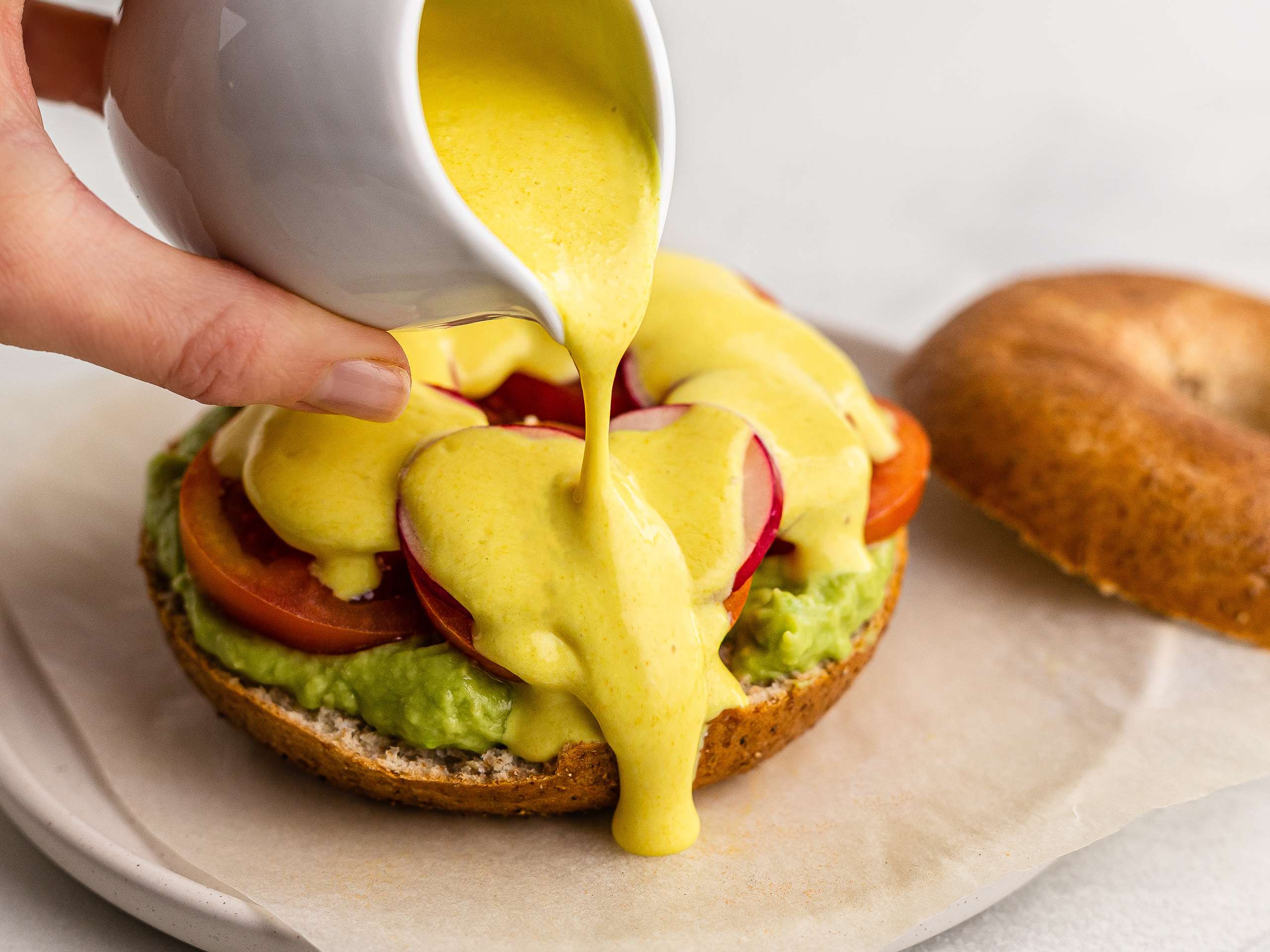 Vegan Hollandaise Sauce with Silken Tofu 