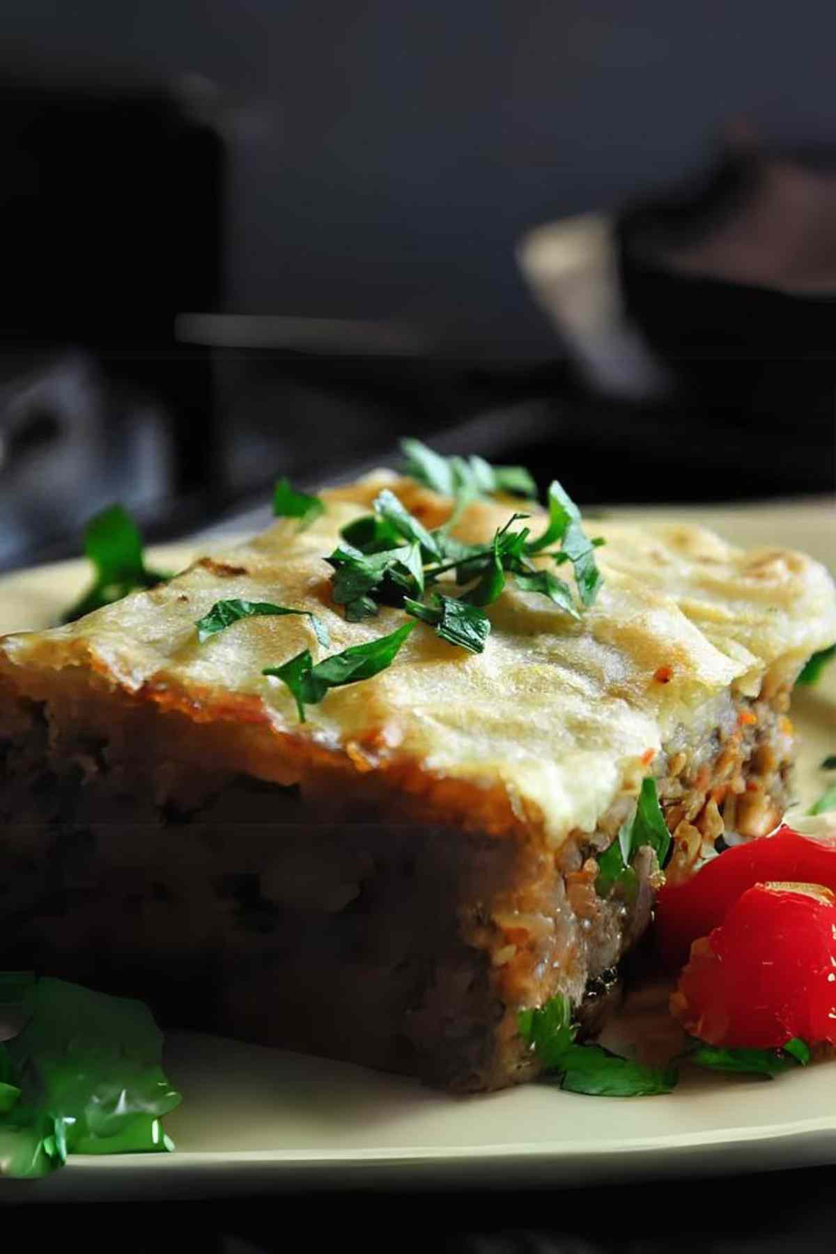 Vegetarian Mushroom Shepherd's Pie Recipe with Vegan Version